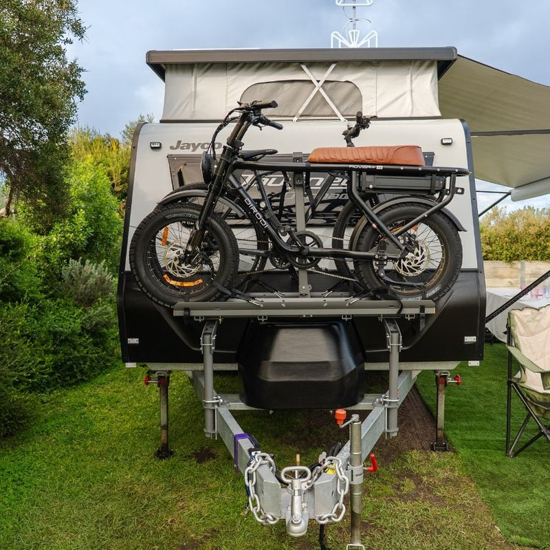 Load image into Gallery viewer, Freedom 2 Bike Caravan Rack - Drawbar Mount NZ
